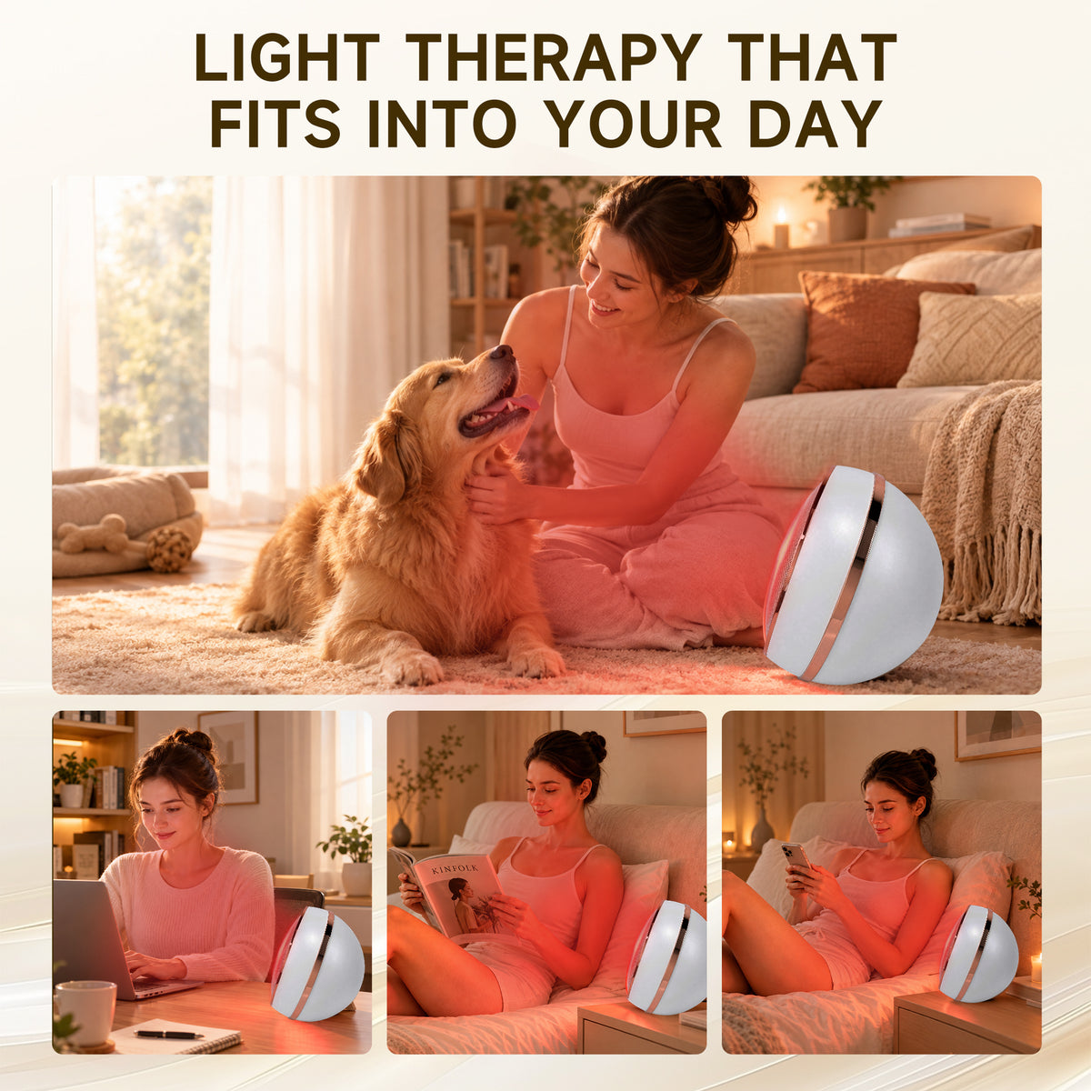Lovetenet A083 · Full-Face Red Light Panel
